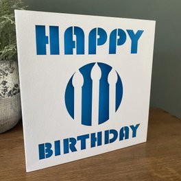 Personalised Papercut Birthday Candle Card