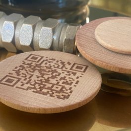 WI-FI Network QR and NFC scanning discs